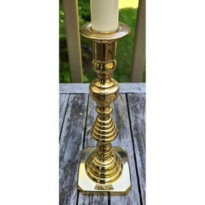 Baldwin Solid Brass Table Lamp Classic Traditional Colonial Candlestick Light 21